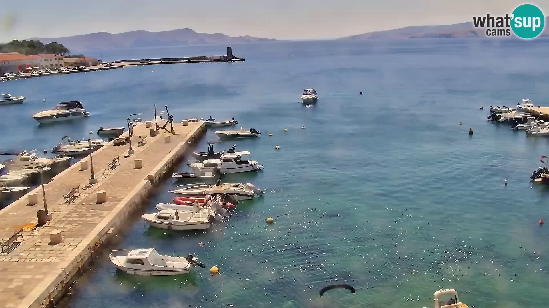 Livecam Senj – Vue panoramique de Senj riva