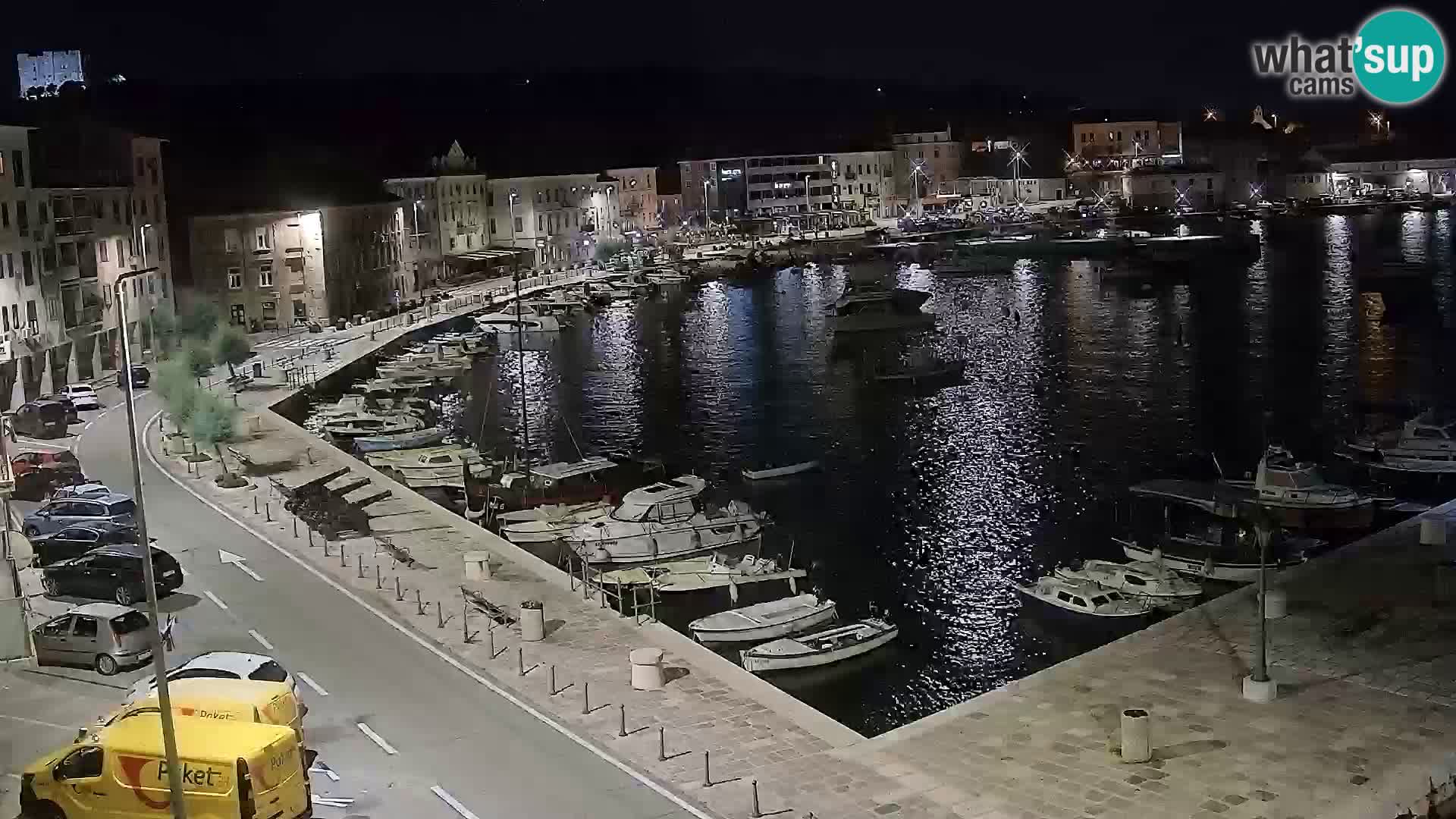 Livecam Senj – Vue panoramique de Senj riva