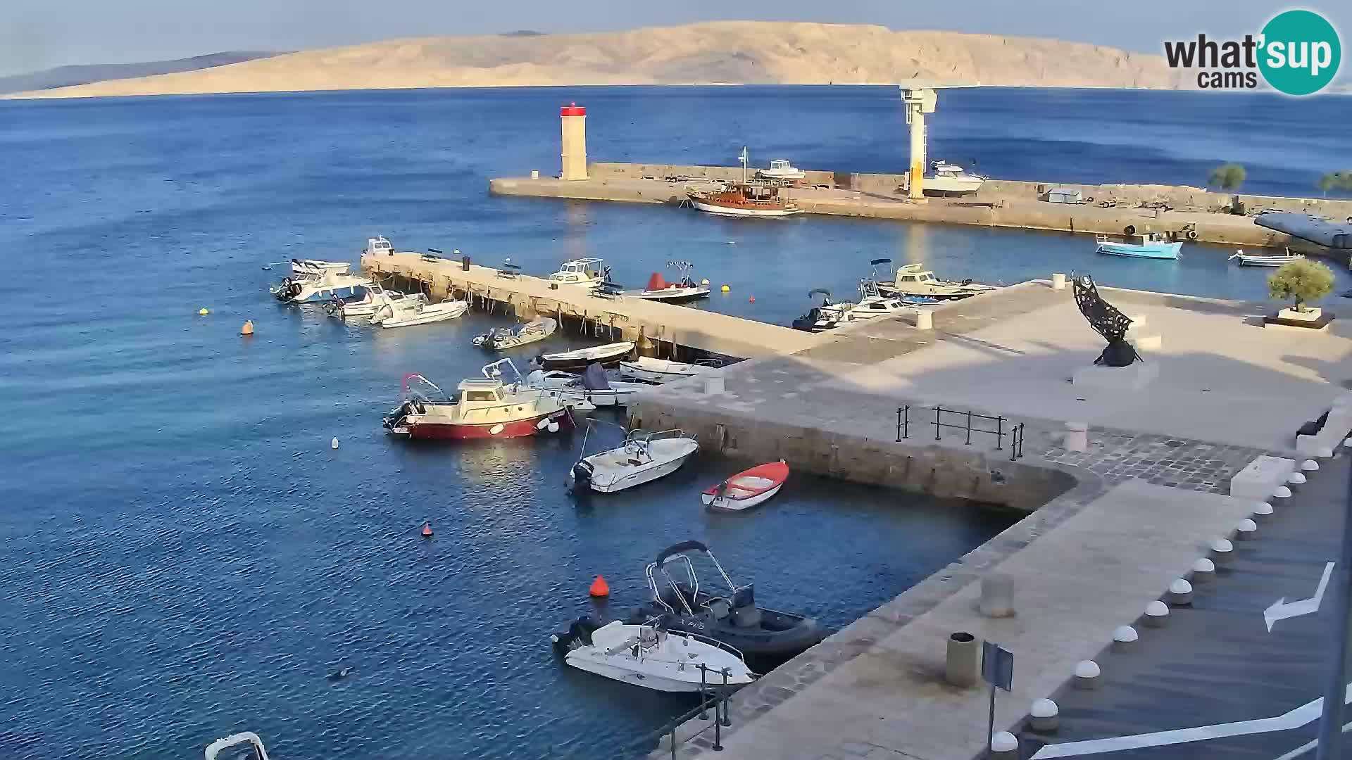 Kamera u živo Senj – Panoramski pogled na senjsku rivu