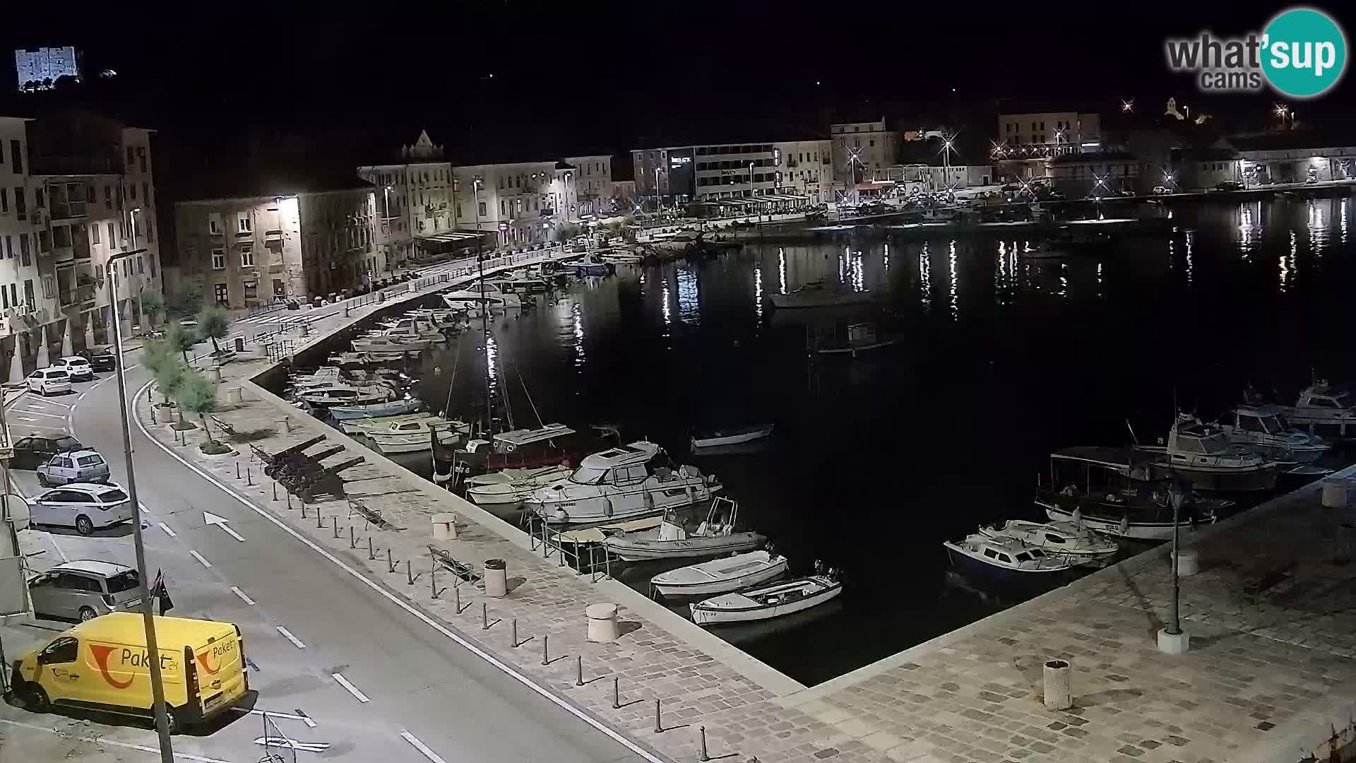 Livecam Senj – Vue panoramique de Senj riva