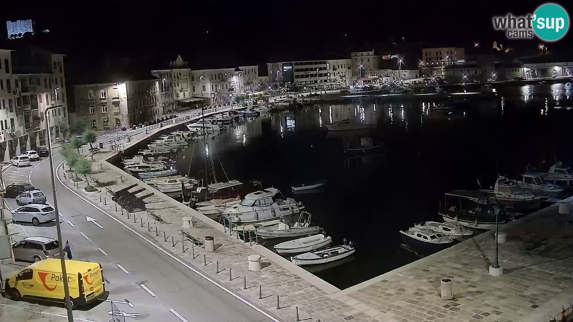 Webcam Senj – Panoramablick auf die Riva Senj
