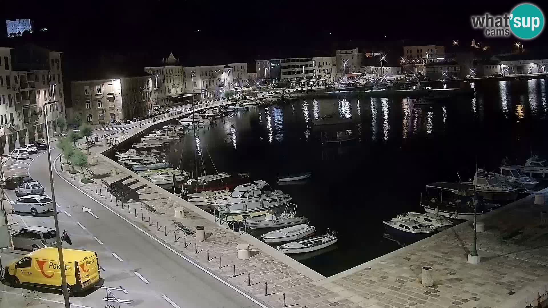 Webcam Senj – Panoramablick auf die Riva Senj