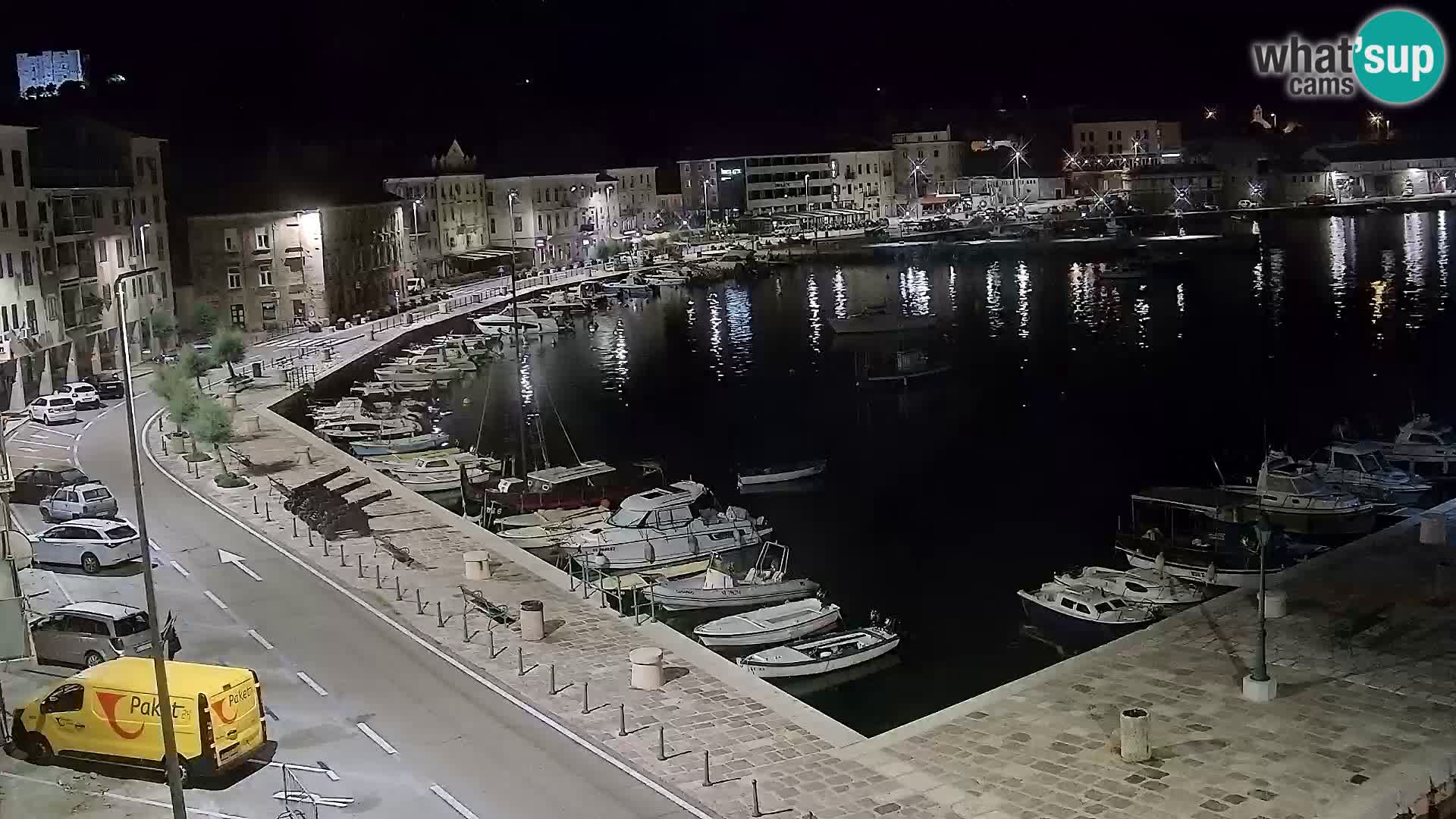 Webcam Senj – Panoramablick auf die Riva Senj