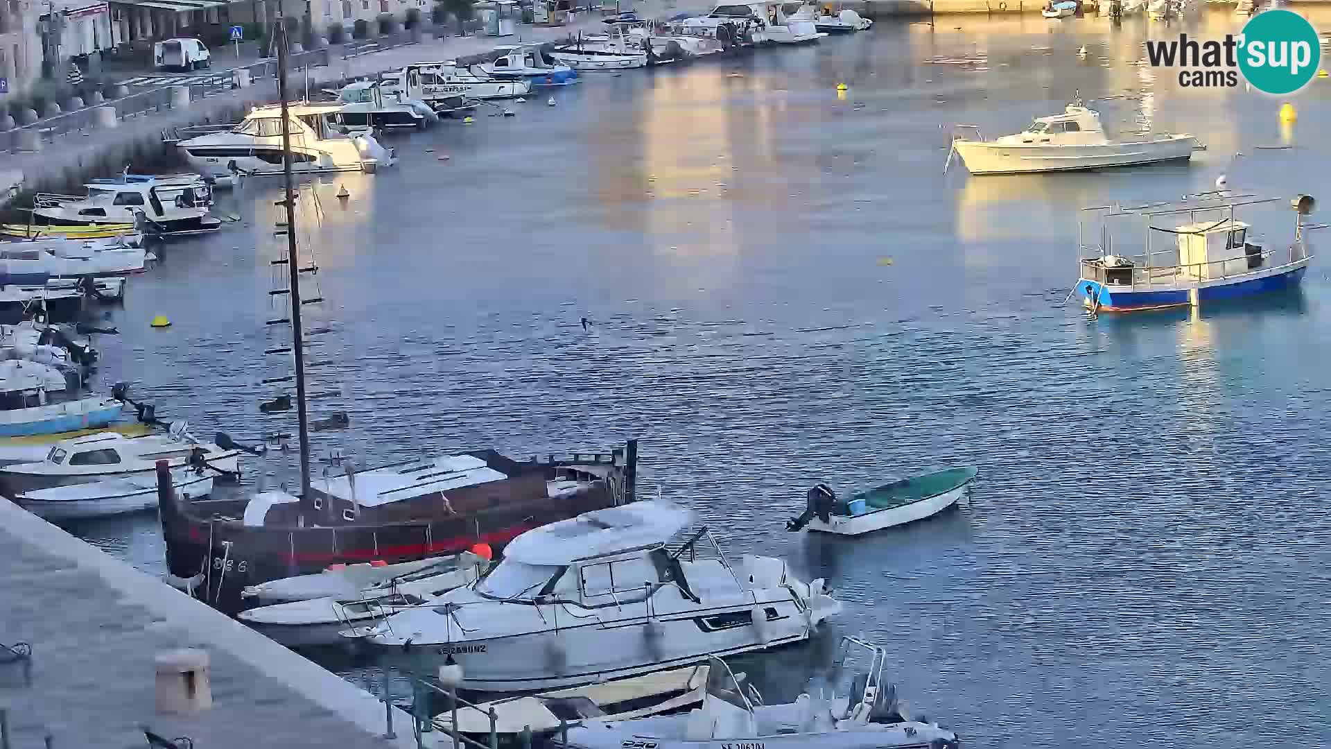 Livecam Senj – Vue panoramique de Senj riva