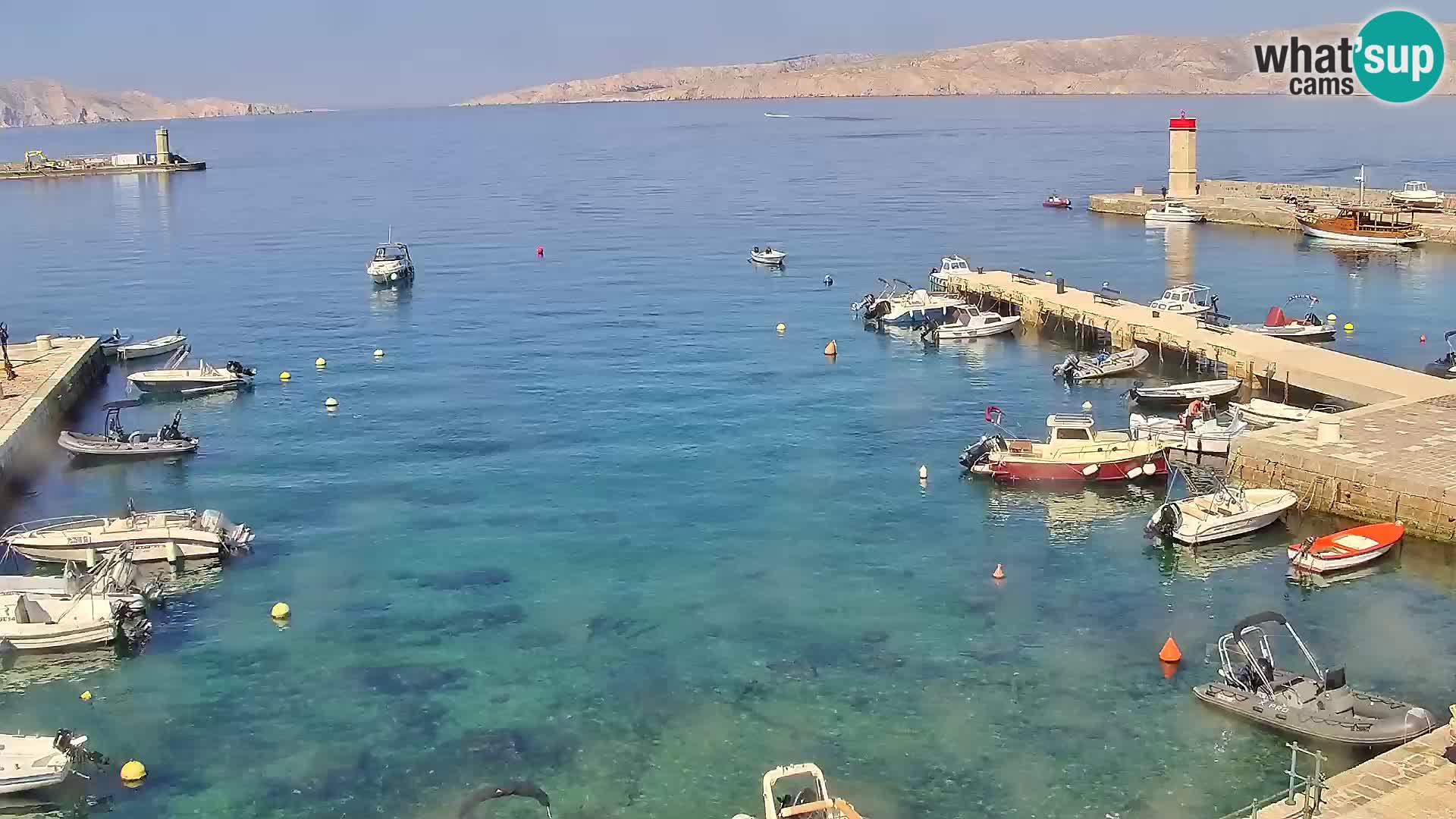 Livecam Senj – Vue panoramique de Senj riva
