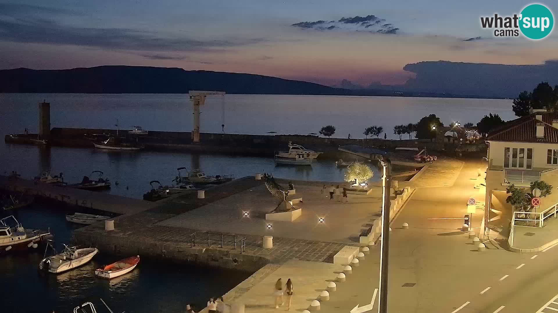 Senj camera en vivo – Vista panorámica de Senj riva