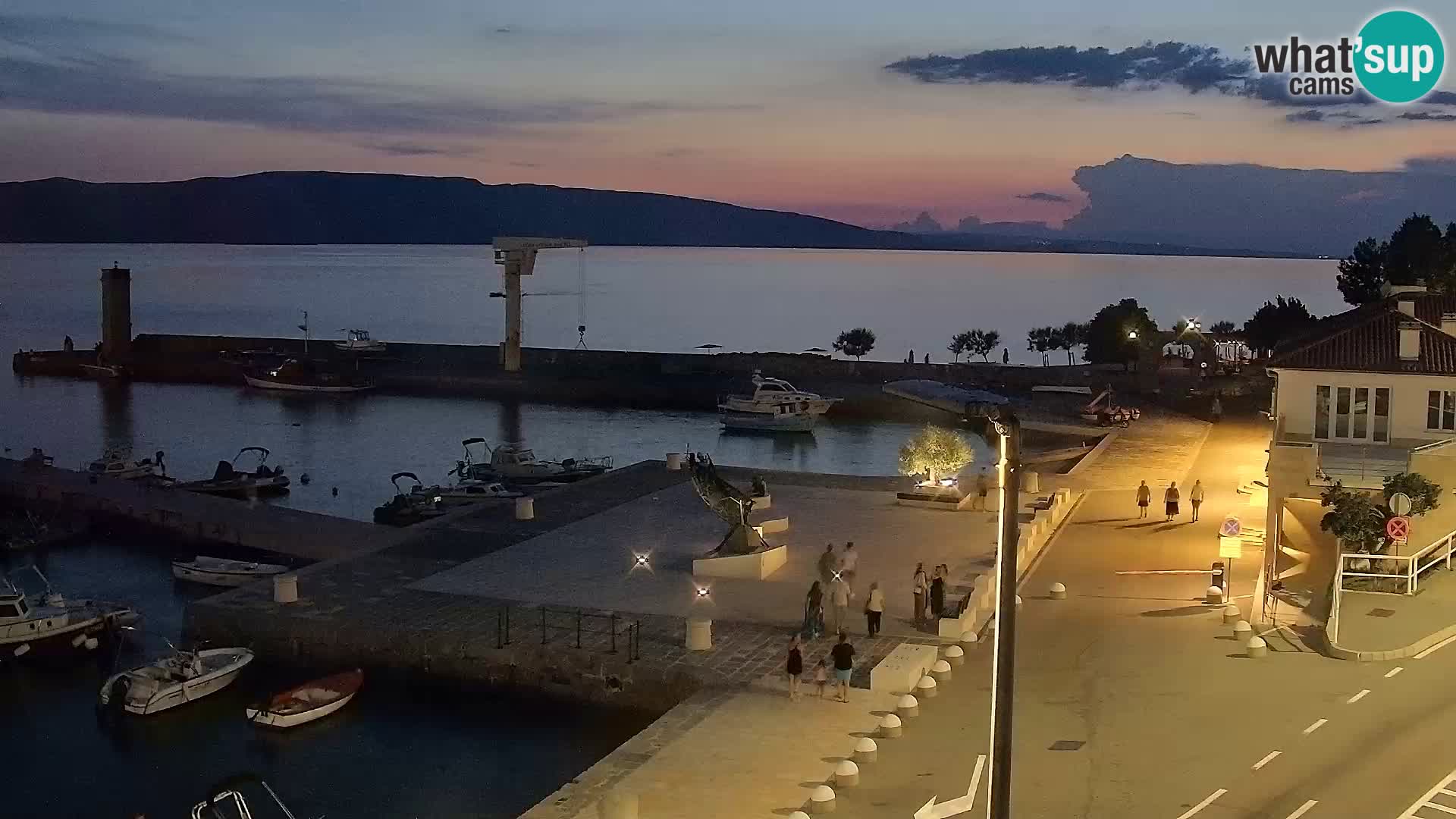 Kamera u živo Senj – Panoramski pogled na senjsku rivu