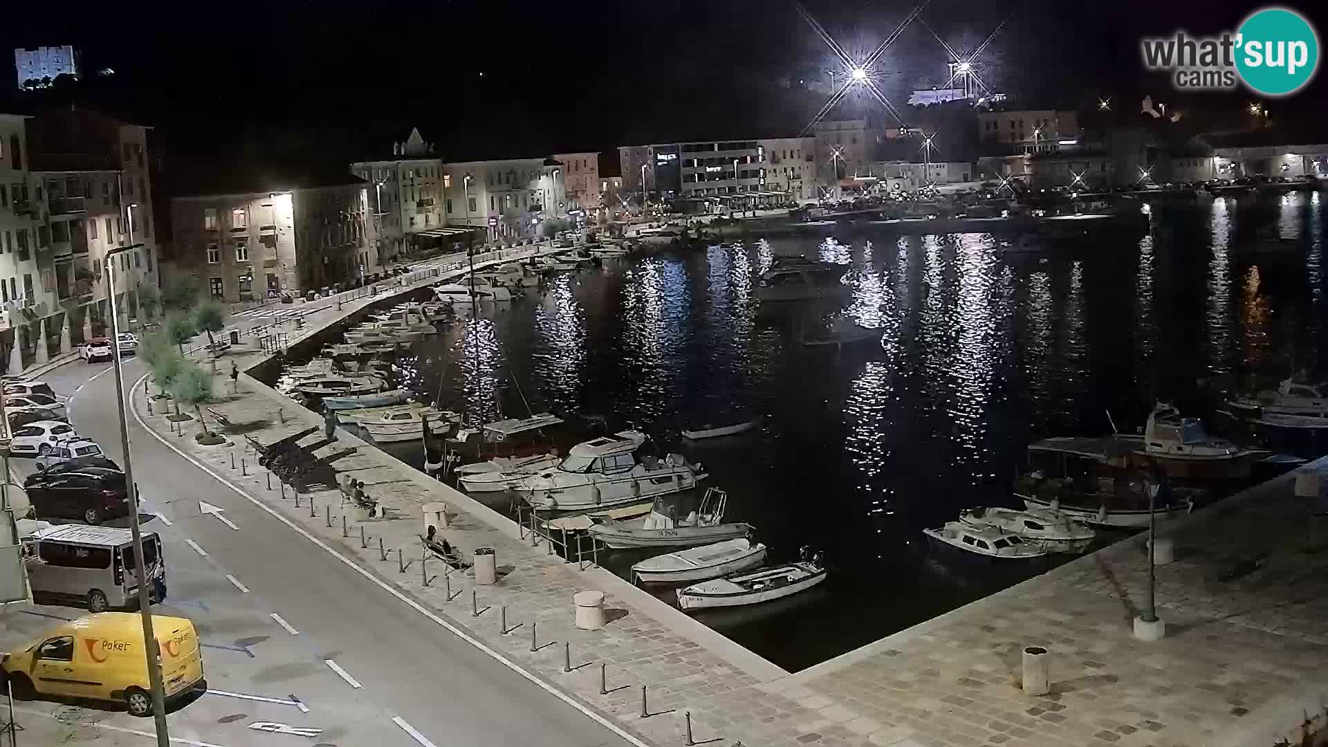 Kamera u živo Senj – Panoramski pogled na senjsku rivu