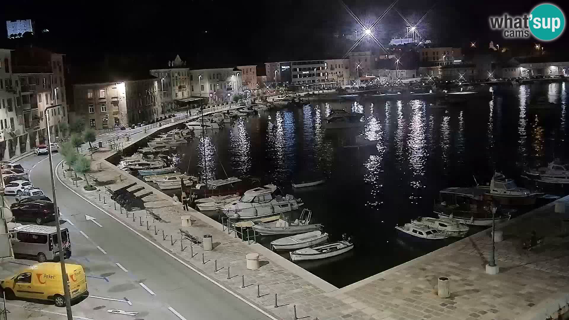Kamera u živo Senj – Panoramski pogled na senjsku rivu