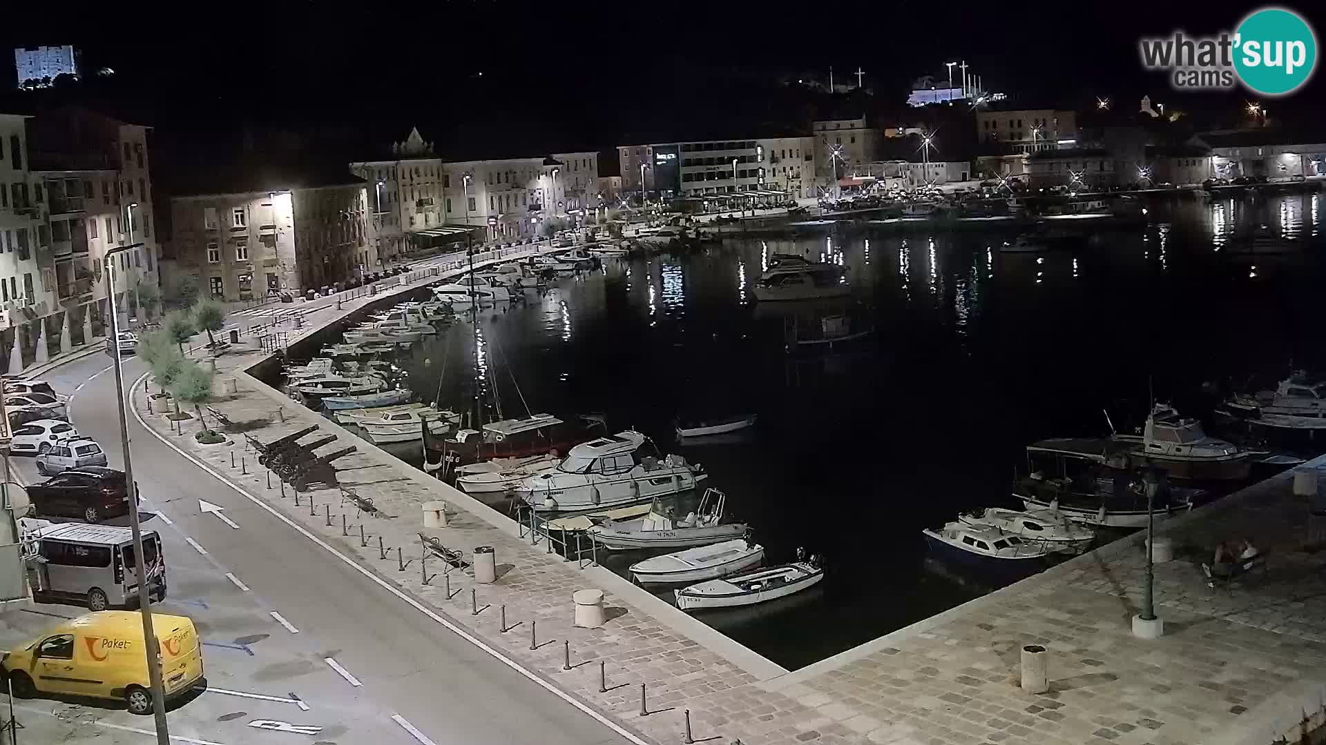 Livecam Senj – Vue panoramique de Senj riva