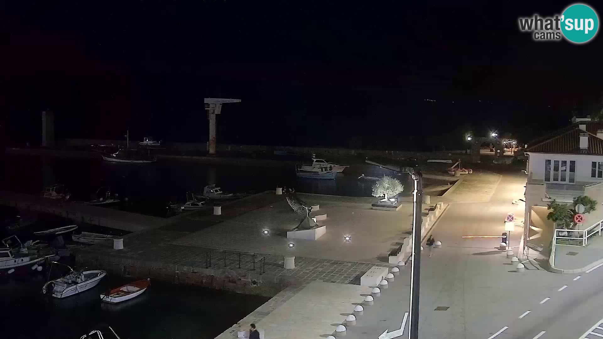 Webcam Senj – Panoramablick auf die Riva Senj