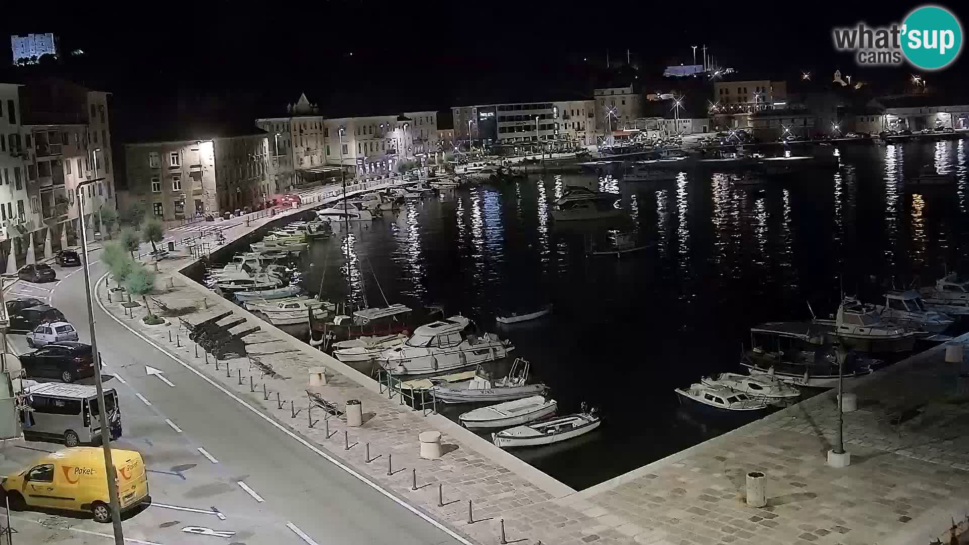 Webcam Senj – Panoramablick auf die Riva Senj