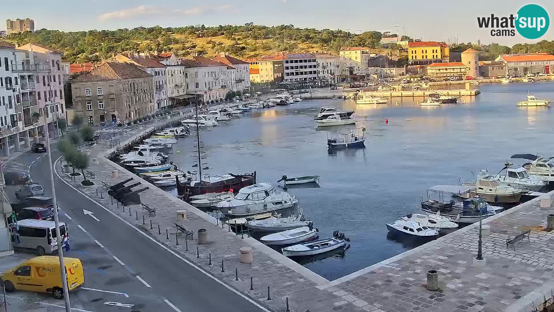 Livecam Senj – Vue panoramique de Senj riva
