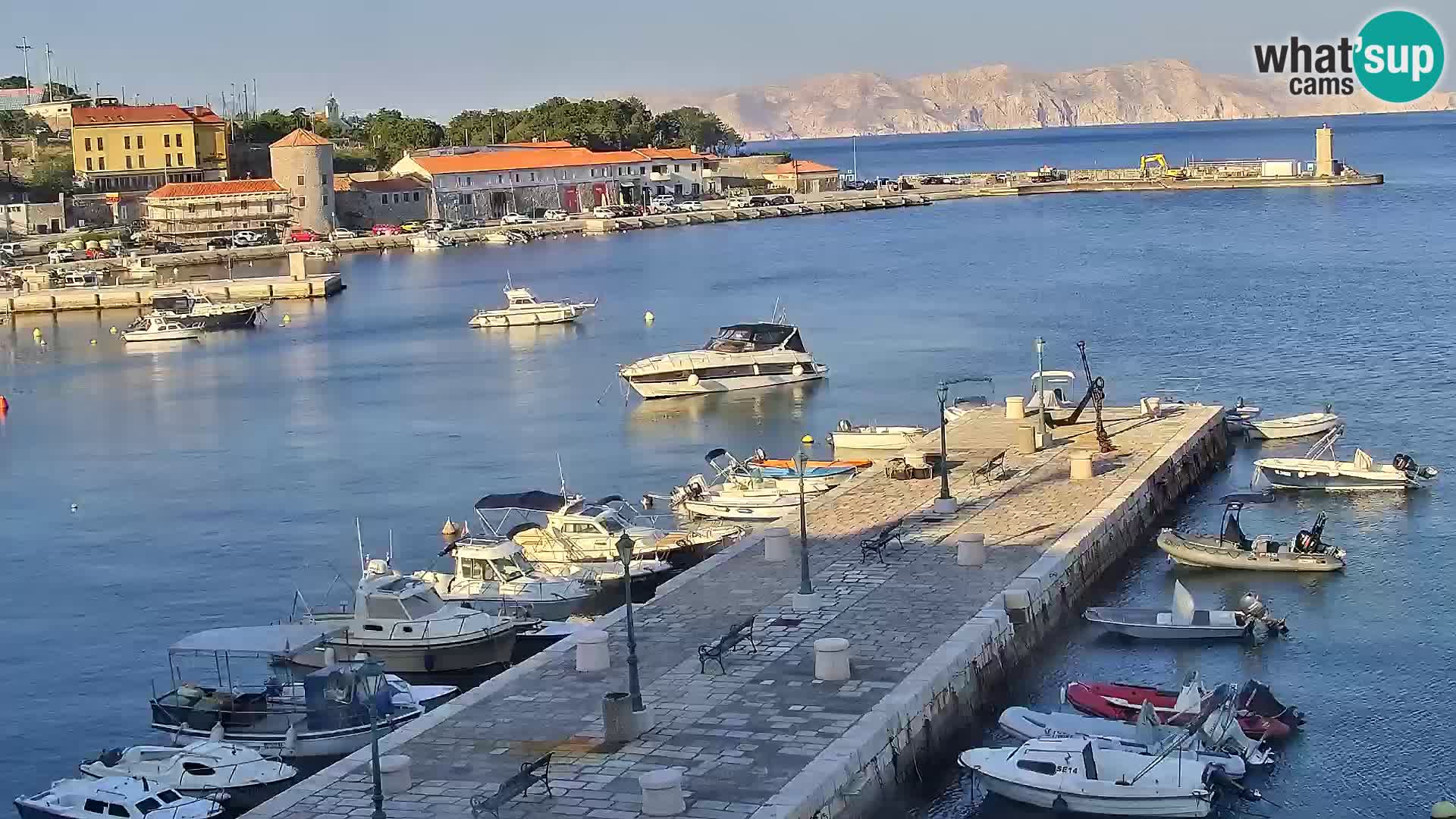 Senj camera en vivo – Vista panorámica de Senj riva