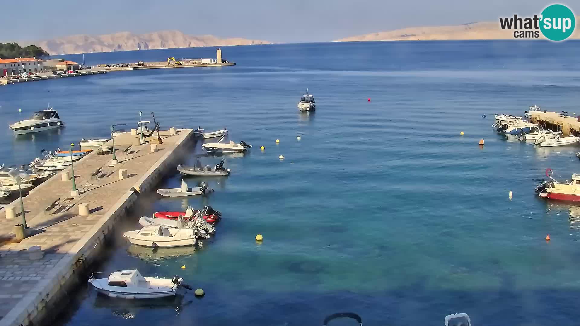 Livecam Senj – Vue panoramique de Senj riva