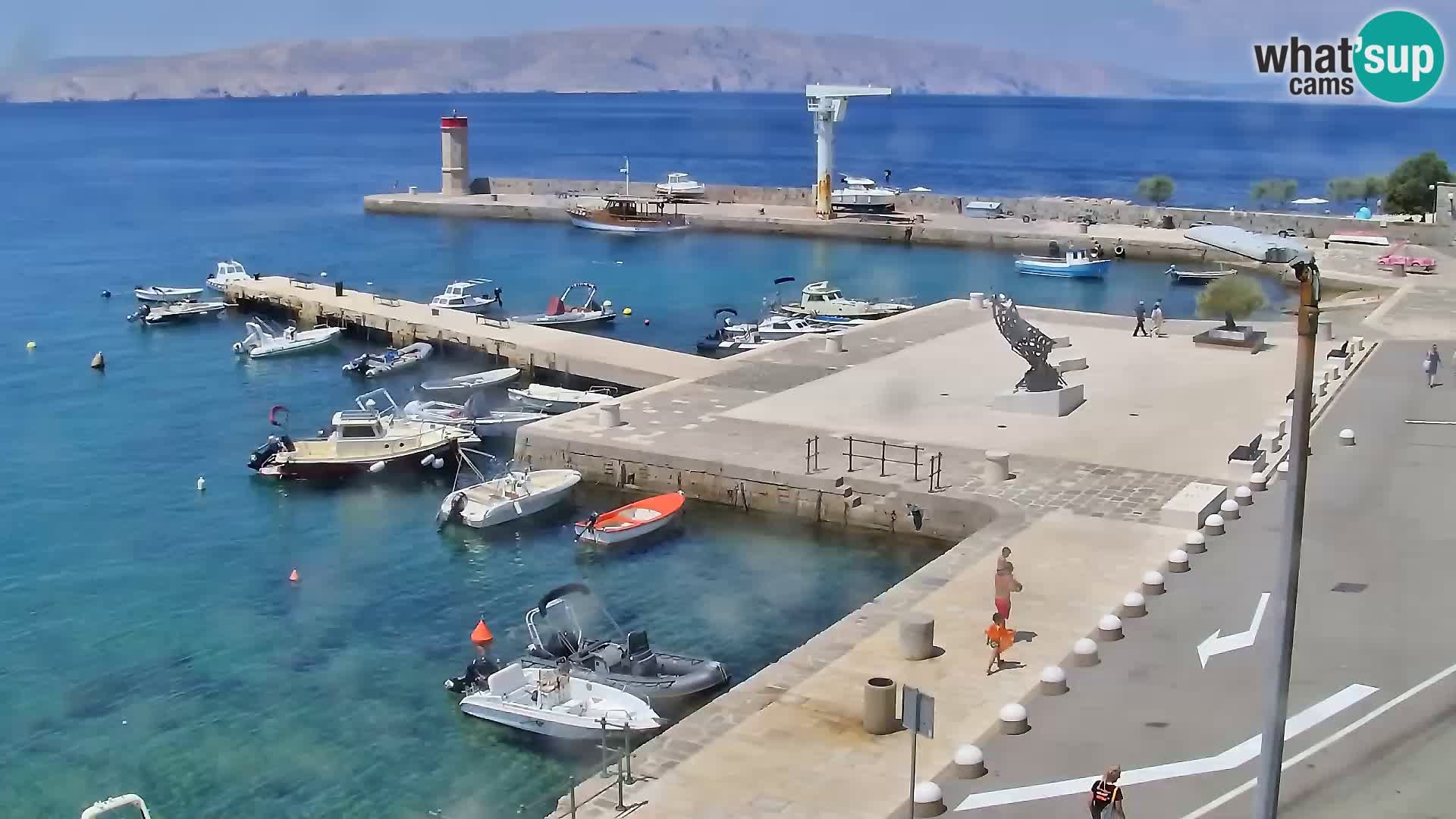 Kamera u živo Senj – Panoramski pogled na senjsku rivu