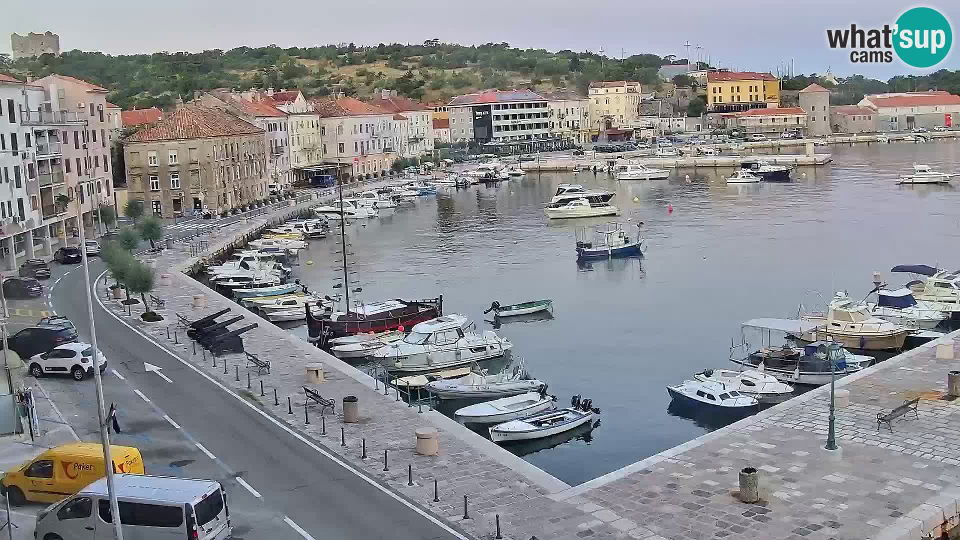 Webcam Senj – Panoramablick auf die Riva Senj