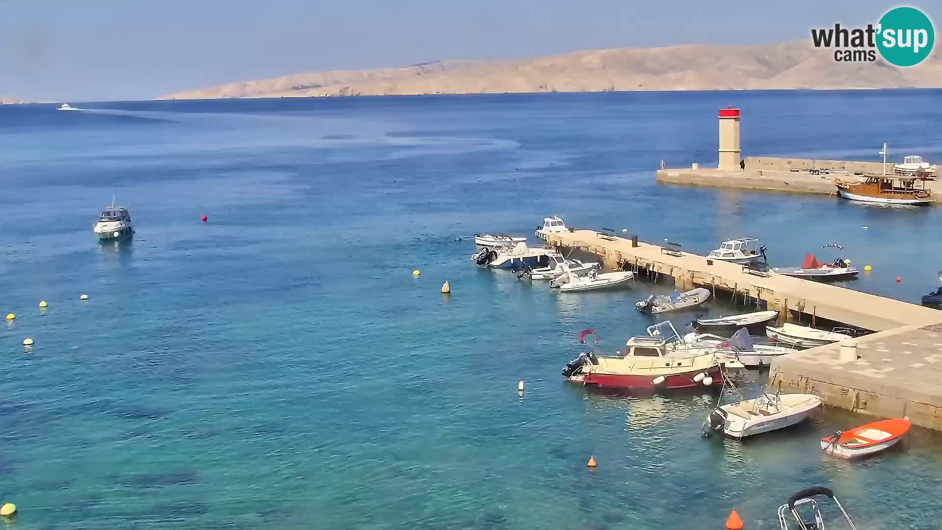Webcam Senj – Panoramablick auf die Riva Senj