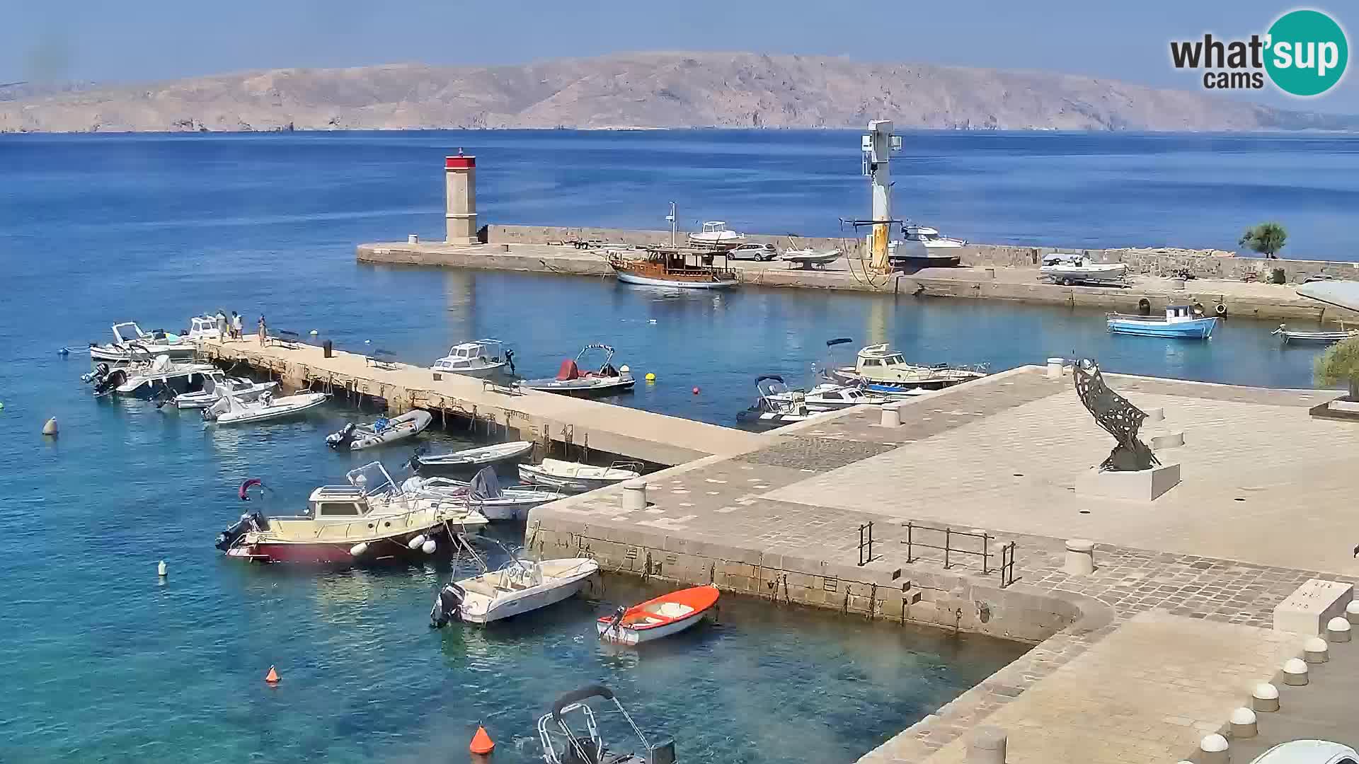 Kamera u živo Senj – Panoramski pogled na senjsku rivu