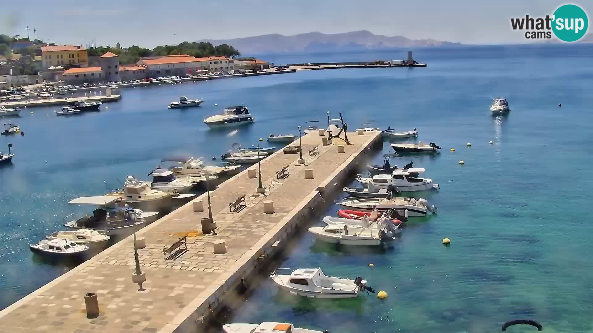 Senj camera en vivo – Vista panorámica de Senj riva
