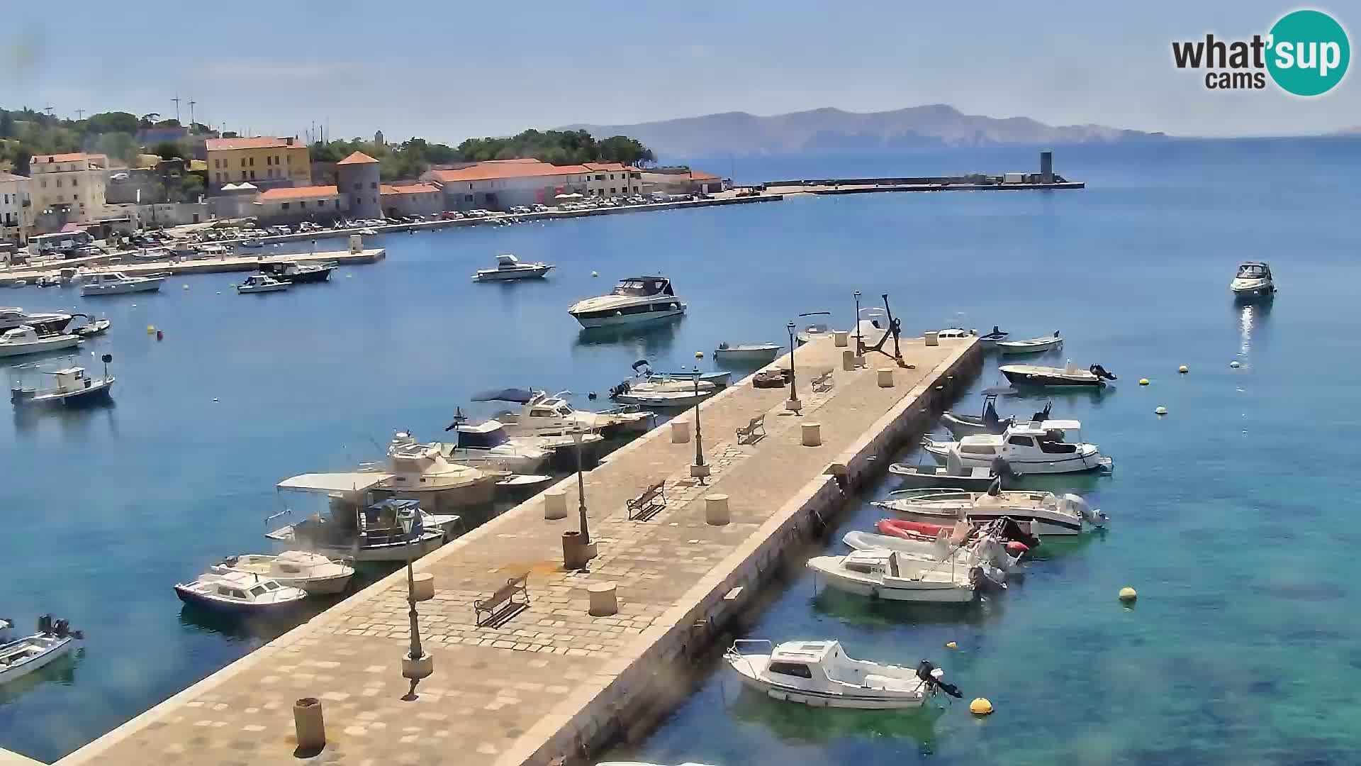 Webcam Segna – Panorama dell’lungomare di Senj