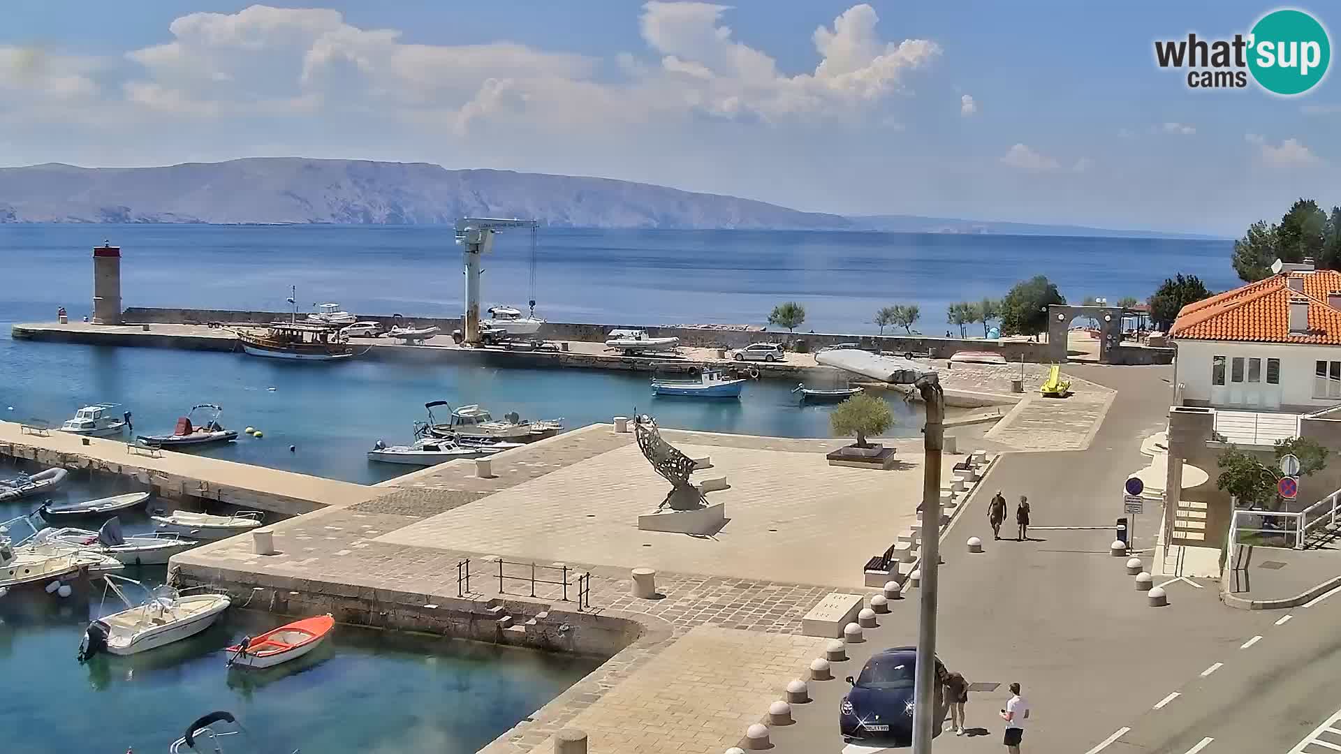 Webcam Segna – Panorama dell’lungomare di Senj