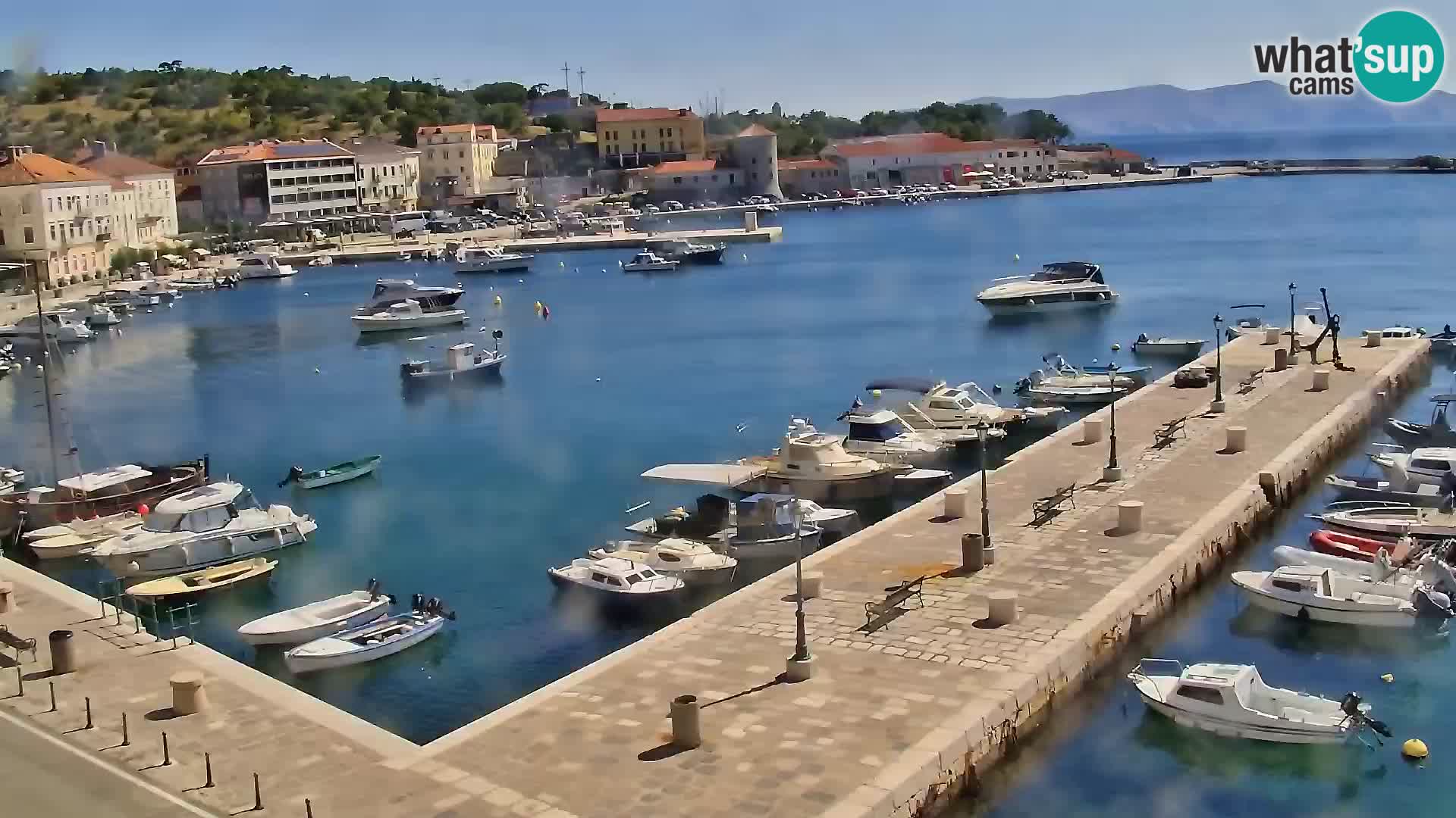 Senj camera en vivo – Vista panorámica de Senj riva