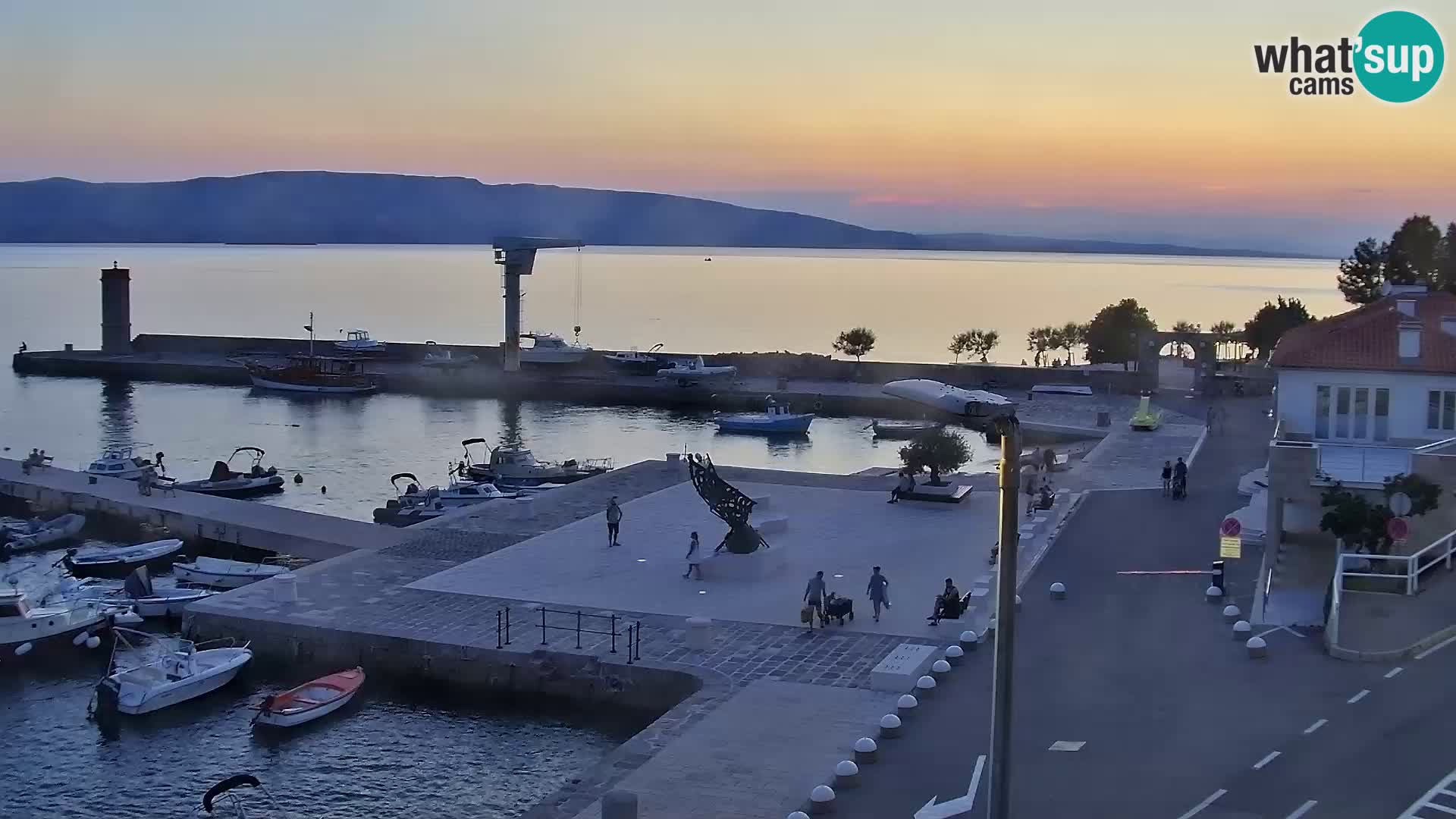 Kamera u živo Senj – Panoramski pogled na senjsku rivu