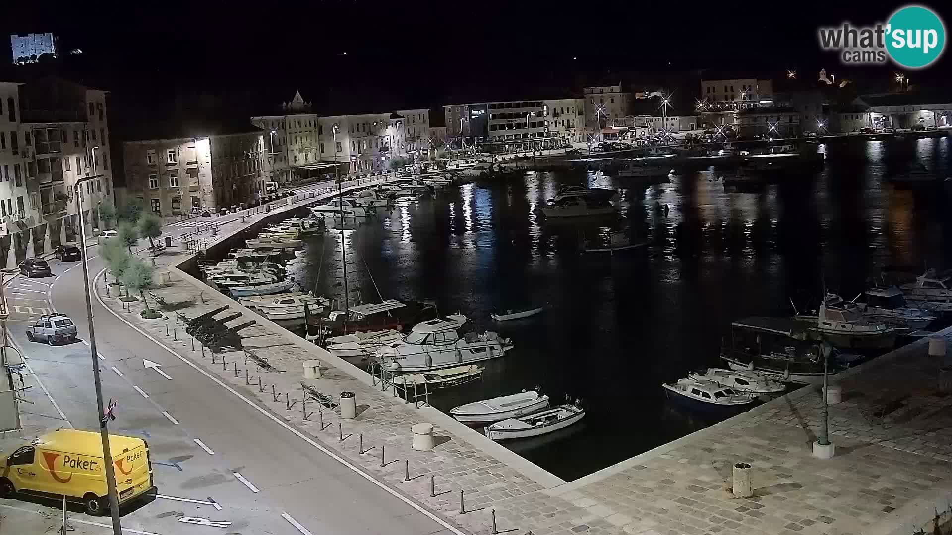 Livecam Senj – Vue panoramique de Senj riva