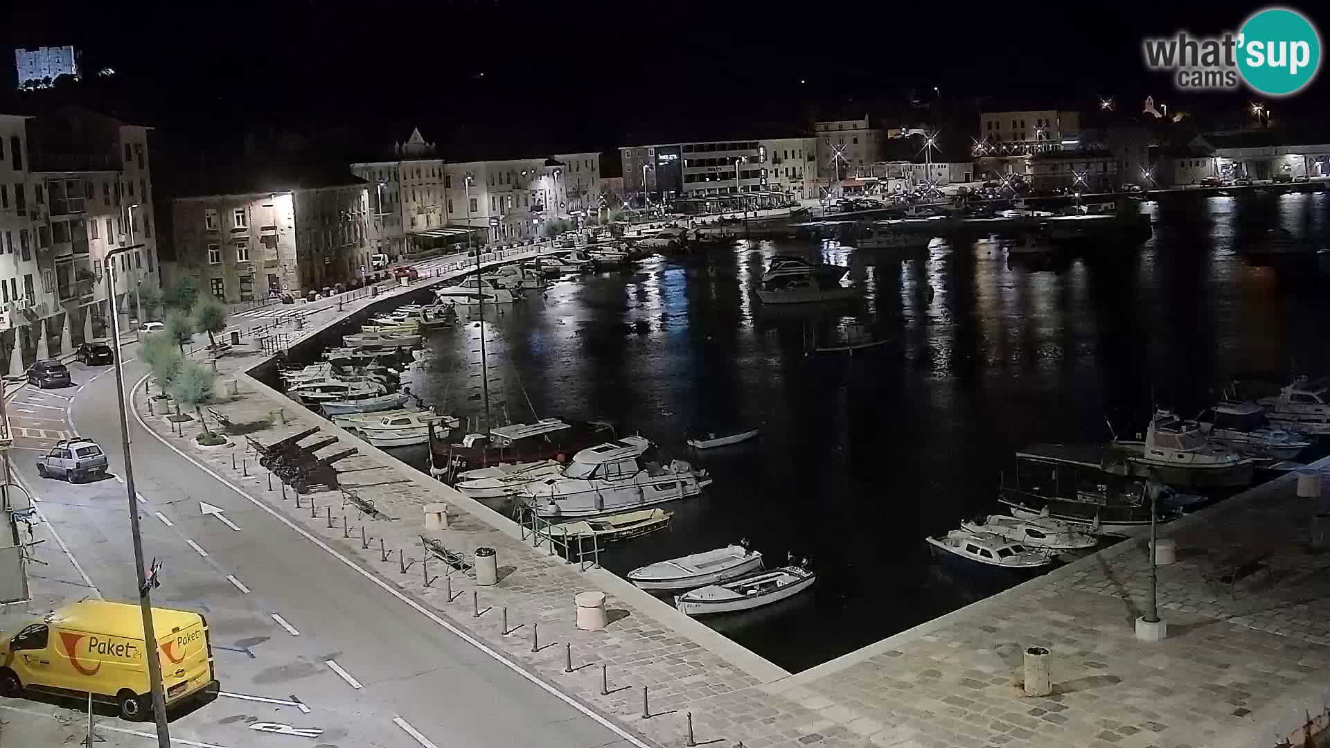 Livecam Senj – Vue panoramique de Senj riva