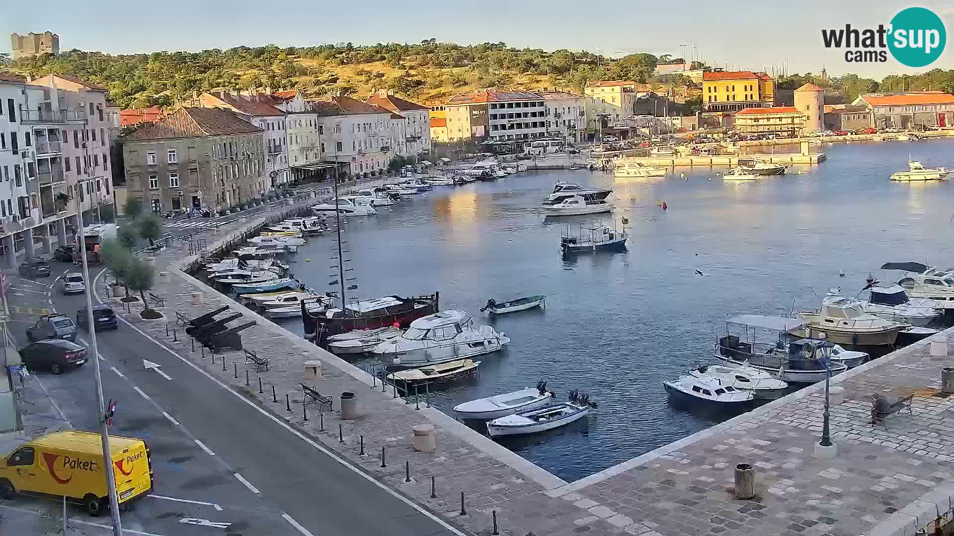 Webcam Senj – Panoramablick auf die Riva Senj
