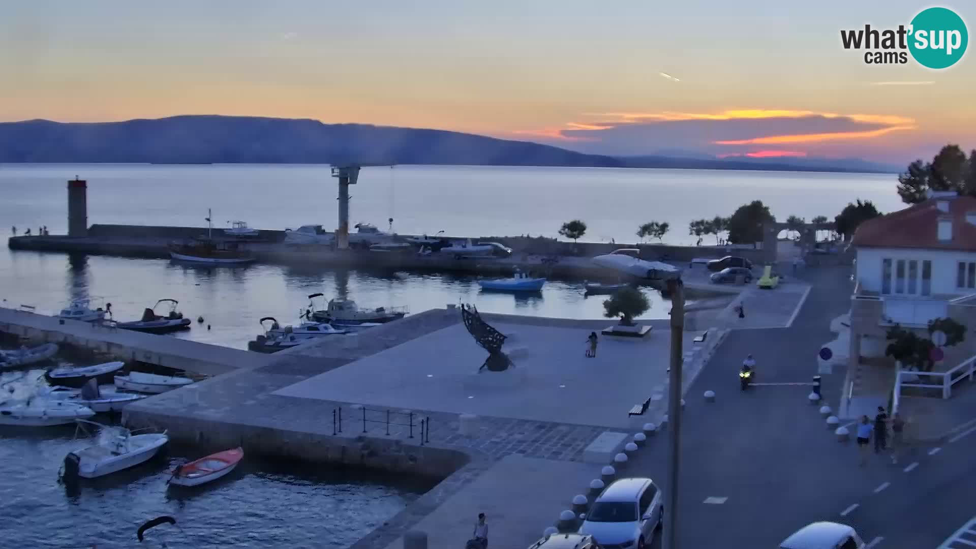 Senj camera en vivo – Vista panorámica de Senj riva