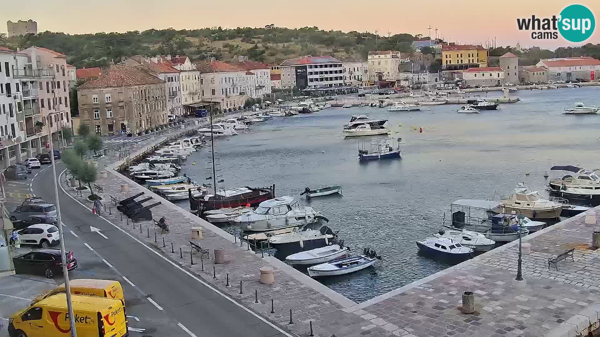 Kamera u živo Senj – Panoramski pogled na senjsku rivu