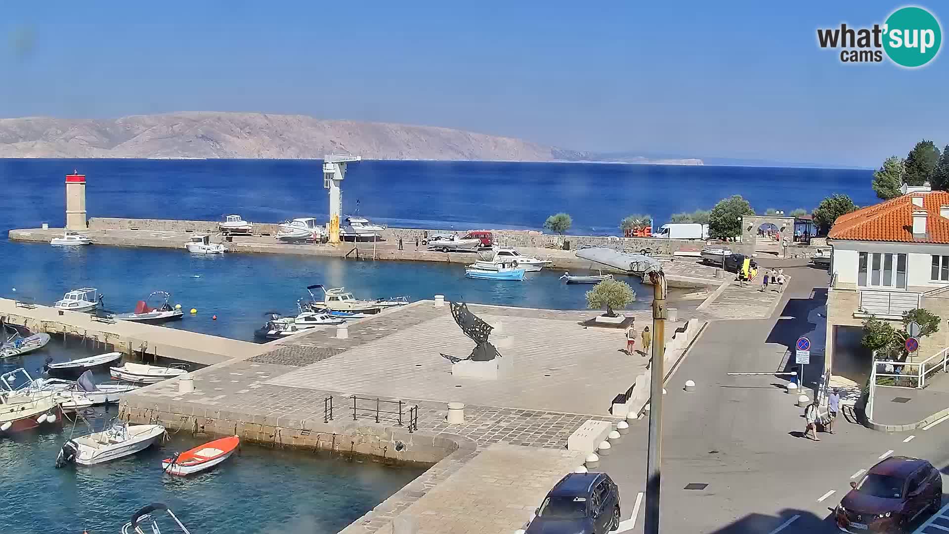 Kamera u živo Senj – Panoramski pogled na senjsku rivu