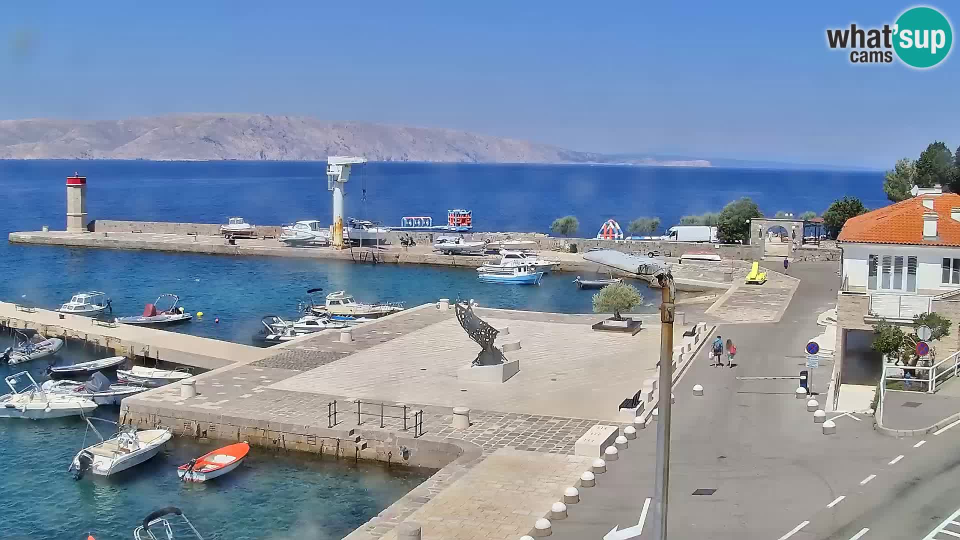 Kamera u živo Senj – Panoramski pogled na senjsku rivu
