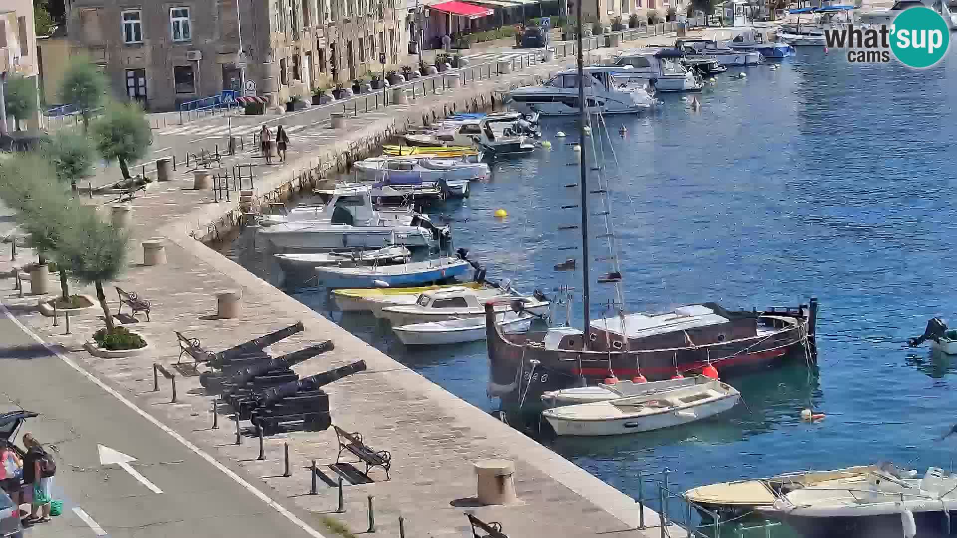 Webcam Senj – Panoramablick auf die Riva Senj