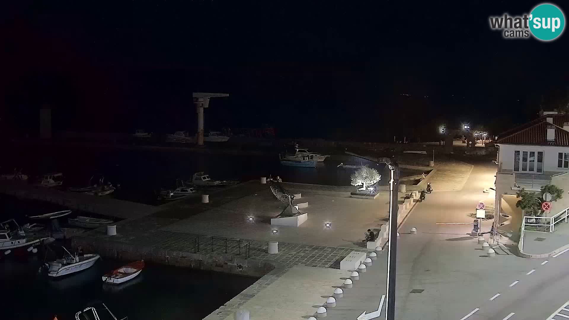 Livecam Senj – Vue panoramique de Senj riva