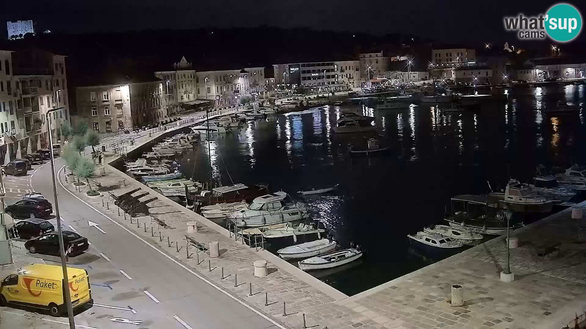 Webcam Senj – Panoramablick auf die Riva Senj