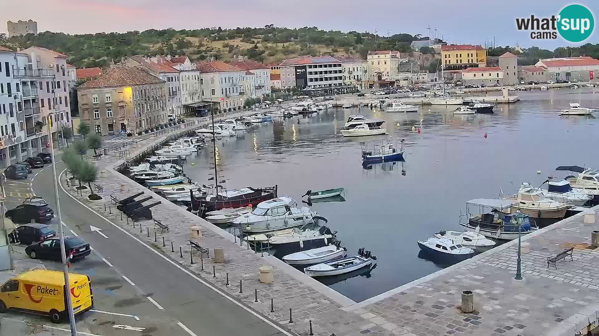 Webcam Senj – Panoramablick auf die Riva Senj