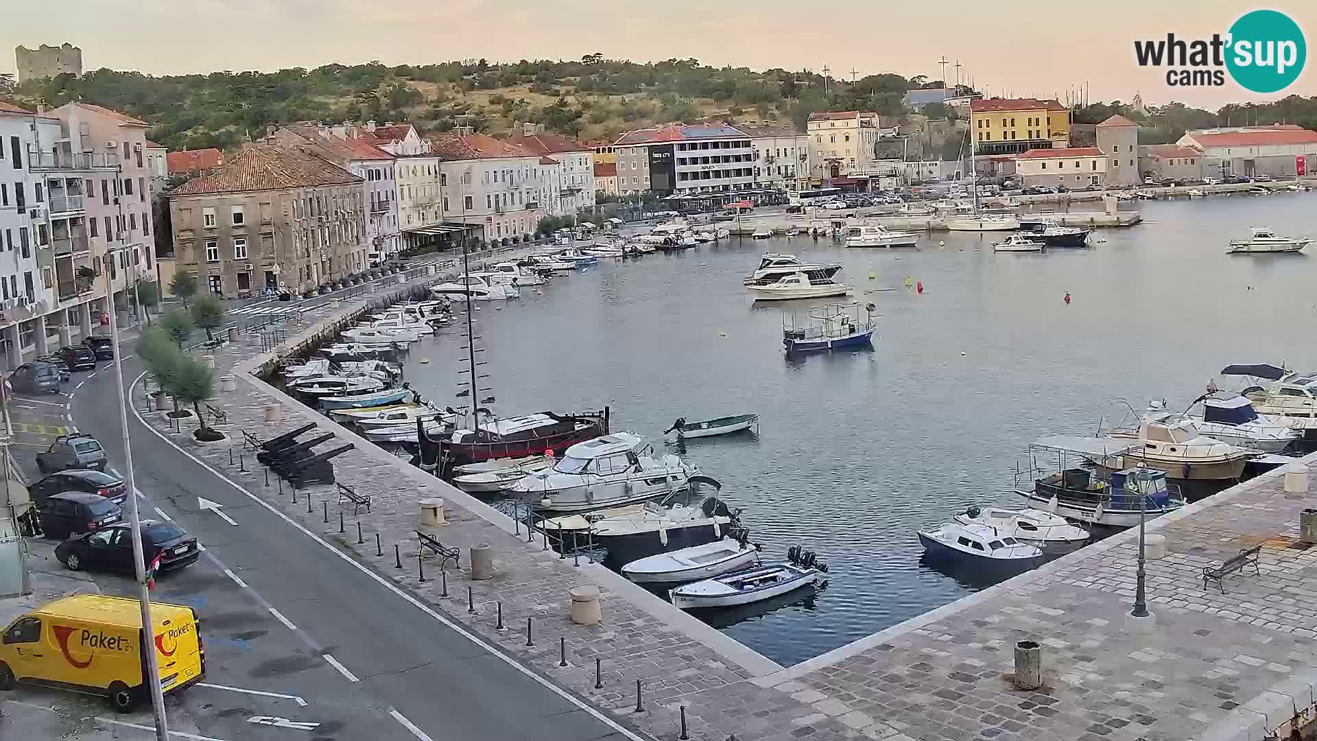 Webcam Senj – Panoramablick auf die Riva Senj