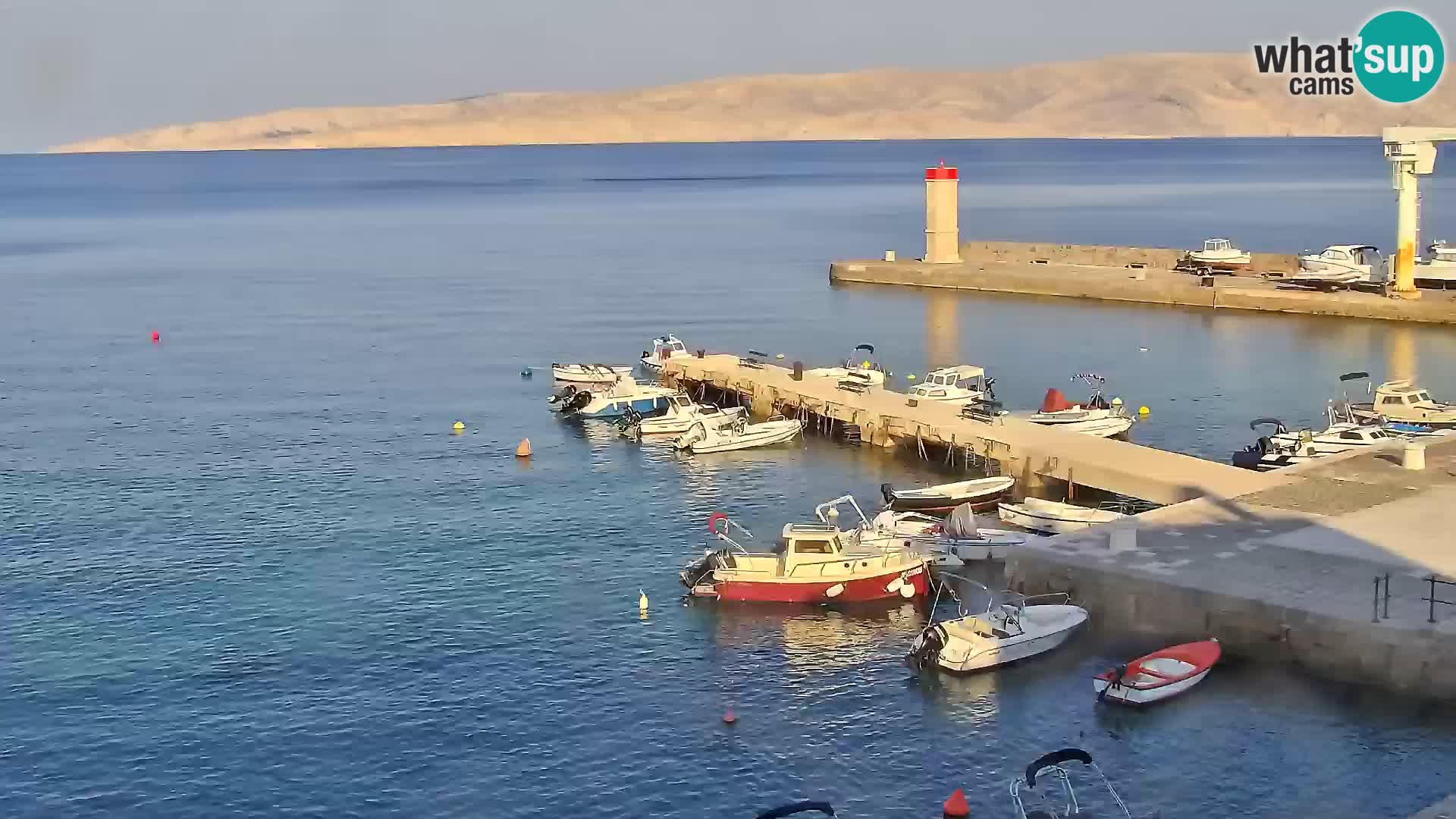 Webcam Senj – Panoramablick auf die Riva Senj