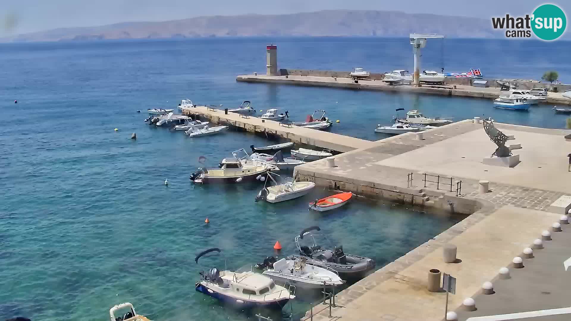 Kamera u živo Senj – Panoramski pogled na senjsku rivu