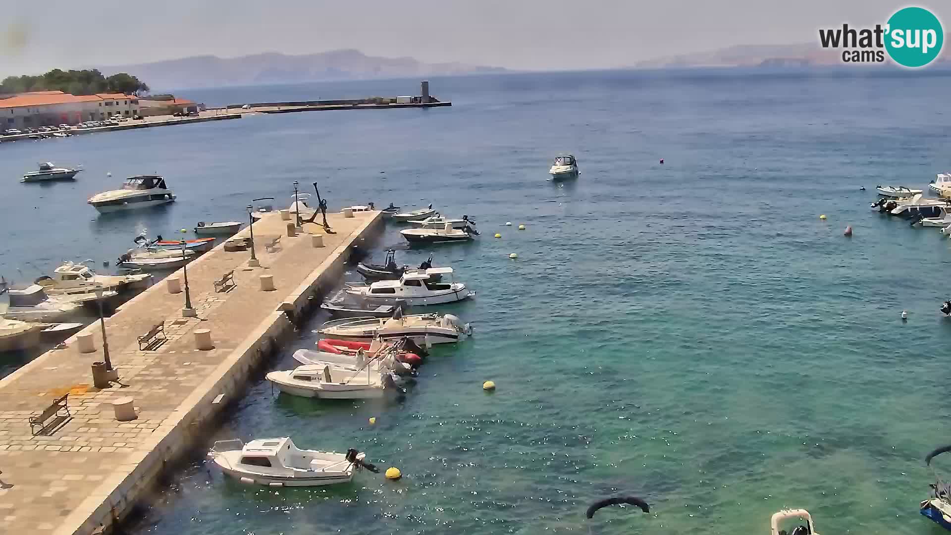 Kamera u živo Senj – Panoramski pogled na senjsku rivu