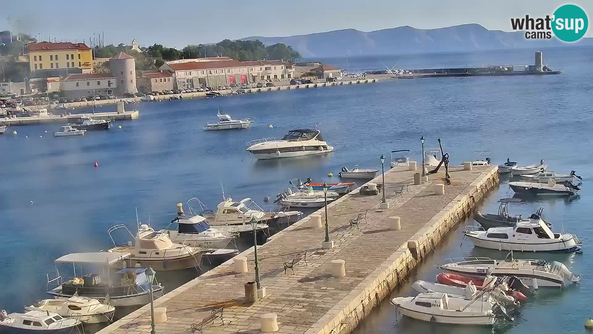 Webcam Segna – Panorama dell’lungomare di Senj