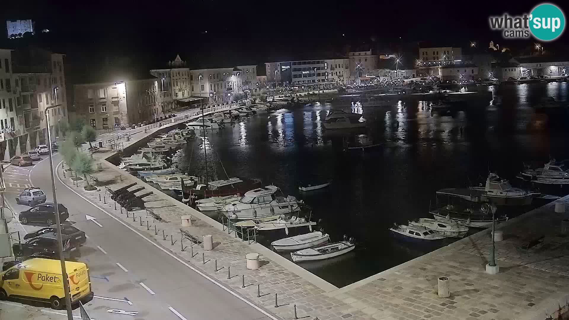 Kamera u živo Senj – Panoramski pogled na senjsku rivu