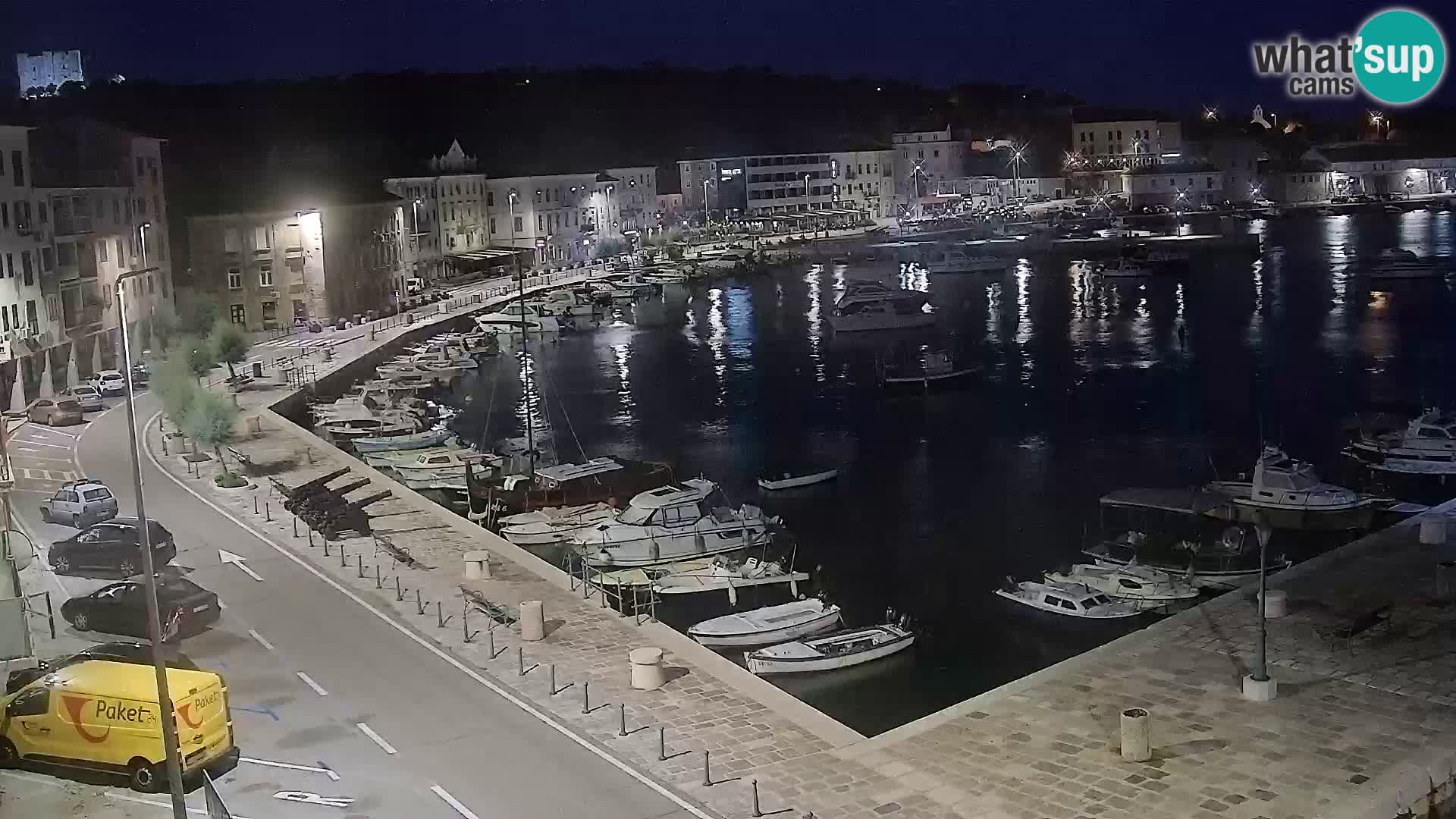 Webcam Senj – Panoramablick auf die Riva Senj