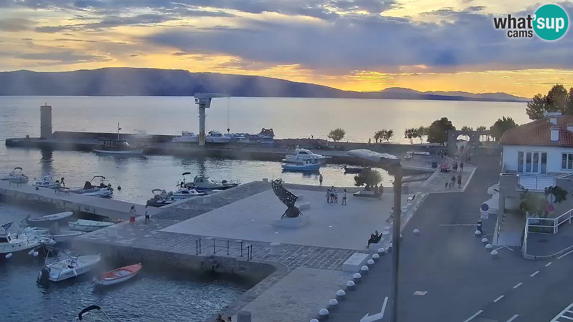 Webcam Segna – Panorama dell’lungomare di Senj