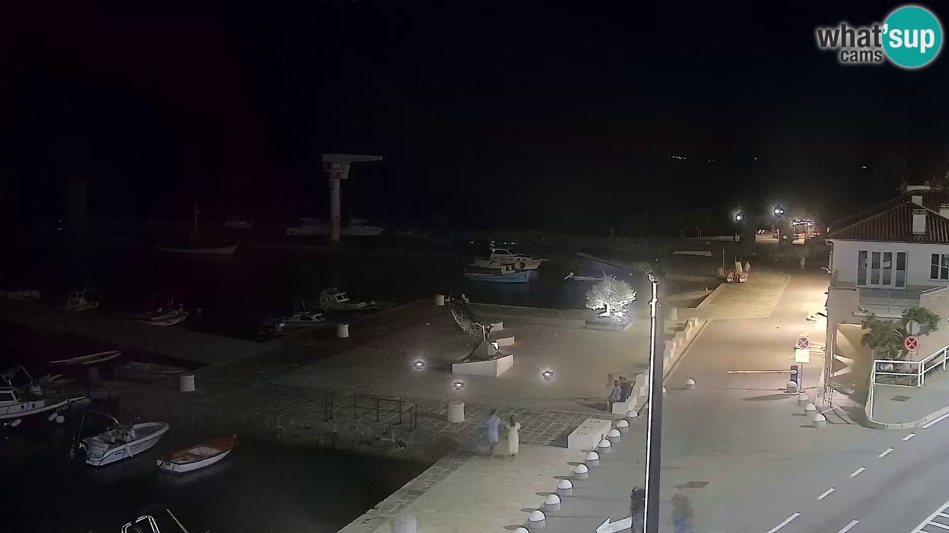 Livecam Senj – Vue panoramique de Senj riva