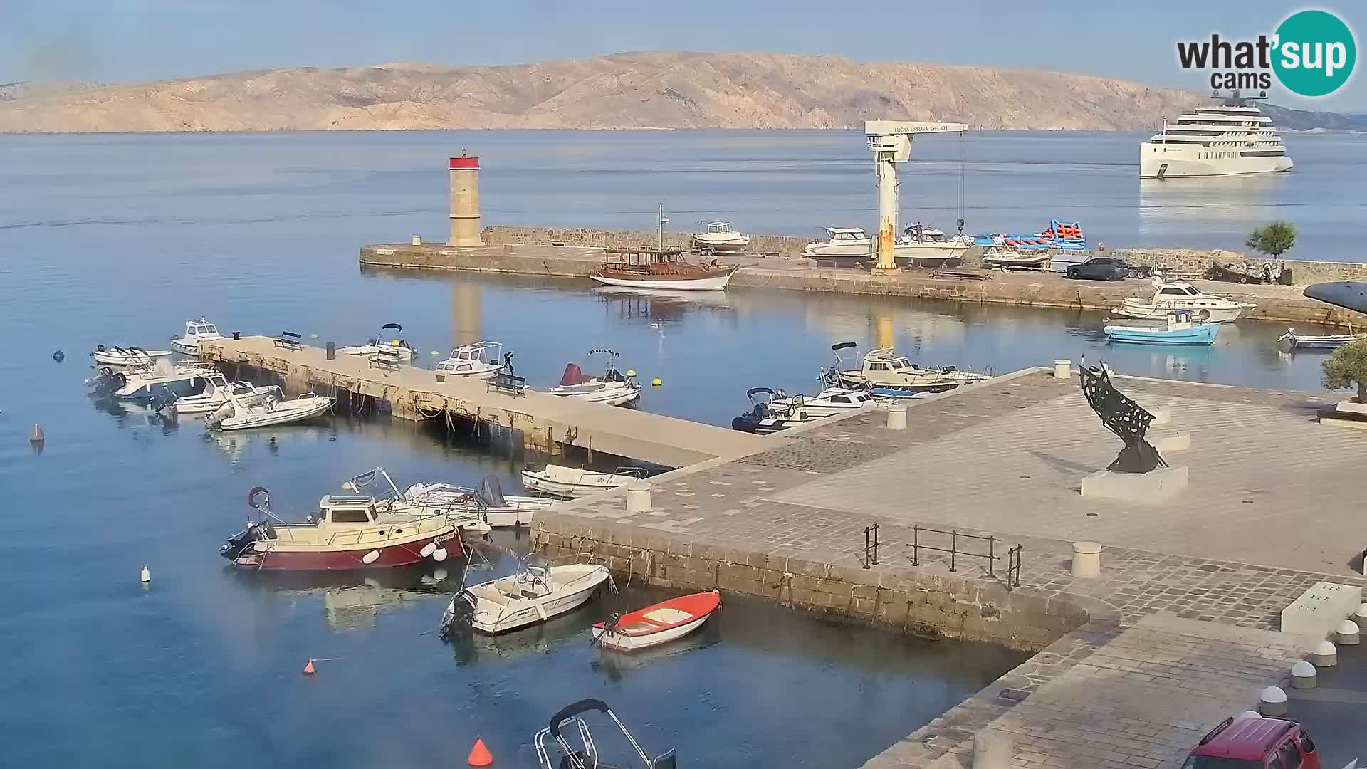 Senj camera en vivo – Vista panorámica de Senj riva