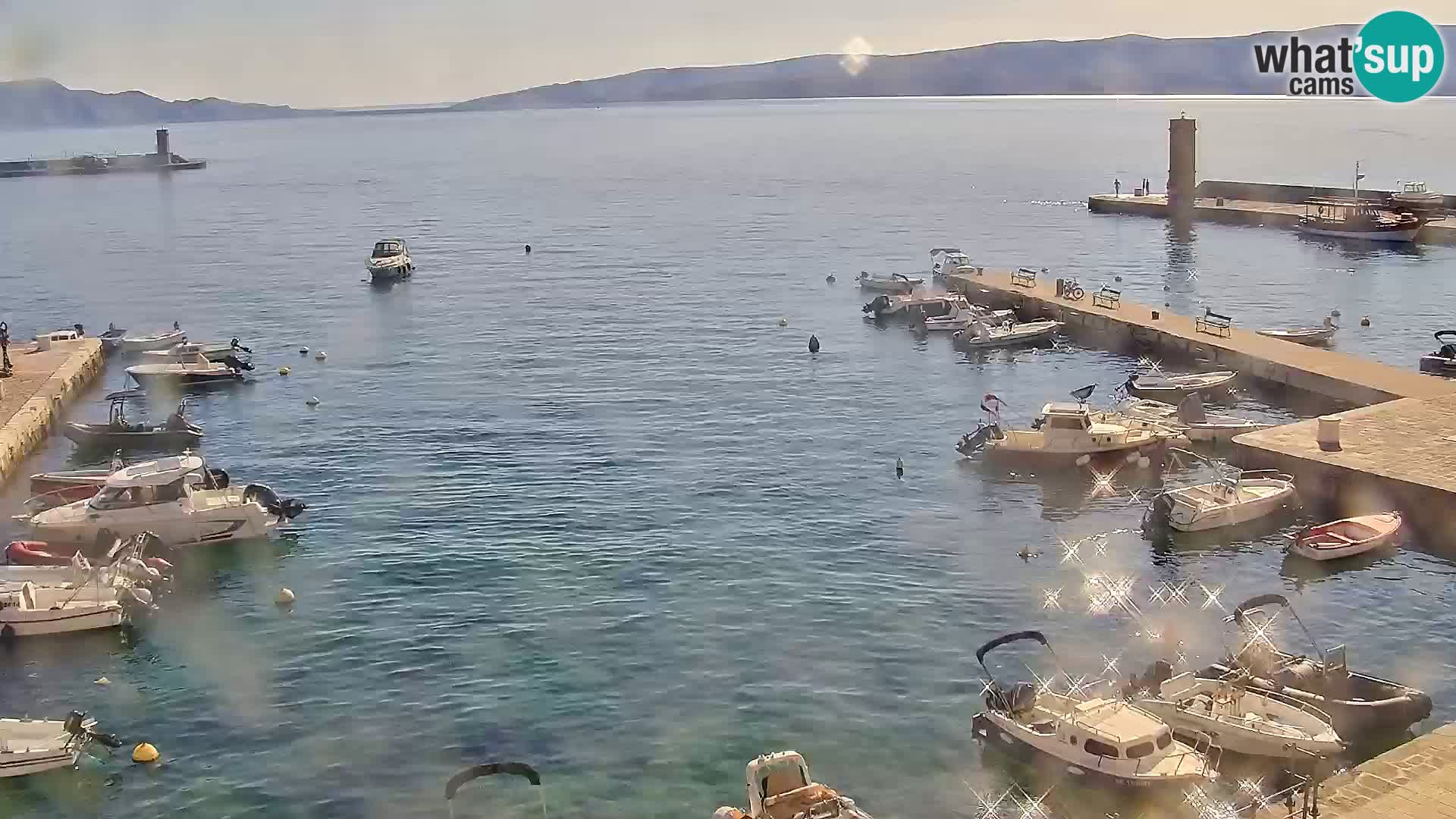 Kamera u živo Senj – Panoramski pogled na senjsku rivu